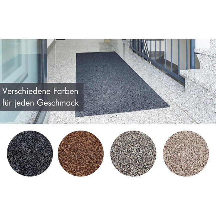 Килимок для дому Samson Sauberlaufmatte: миючий, антиковзкий, 40x60 см, бежевий (також 67x180 см, антрацит)