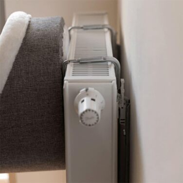 Тріксі 43144 Гірчична печера для радіатора, кругла, діаметр 38 × 34 см, білий/сірий колір