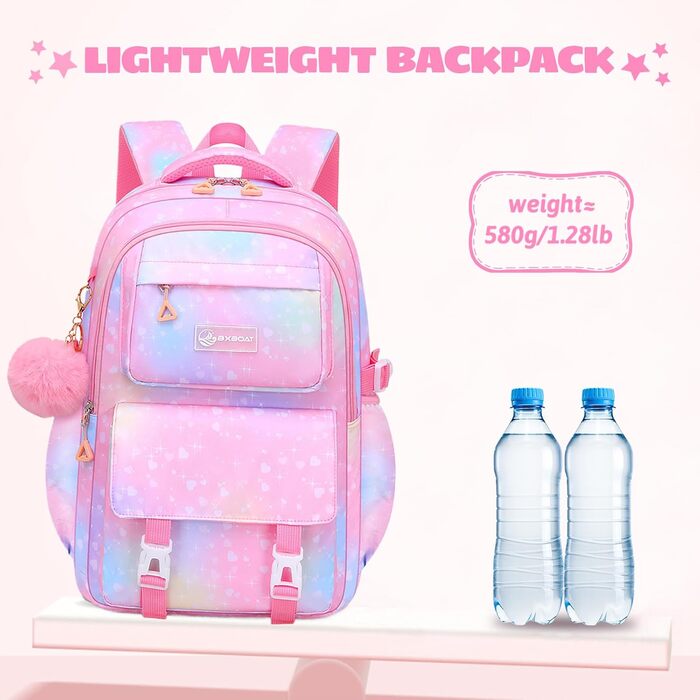 Шкільний рюкзак для дівчинки-підлітка 3 в 1: рюкзак, ланч-бокс, пенал. Підходить для ноутбука 15.6