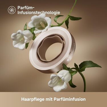 Фен DREAME Hair: Швидке сушіння, 110 000 обертів/хв, іонізація, регулювання температури та потужності, насадки, тиха робота, білий (золотий, Glory Mix)