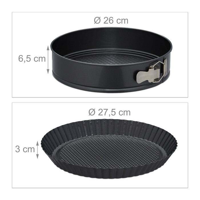 Relaxdays 5-Piece Cake Mold Set