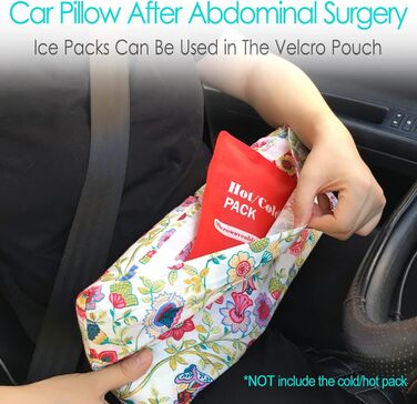 D. Cozy Pillow Belly Surgery Safety Belt Pillow with Pocket, Myomectomy Comfort Pillow for Abdominal Incision, Tummy Tuck, C-Section Recovery Gifts Women Patients (Sunflower)