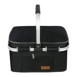 Чорний ізольований холодильник-сумка 35L для пікніка, кемпінгу та офісу