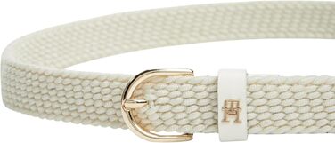 Пояс жіночий Tommy Hilfiger Essential Effortless 2.5 Elastic бежевий (Soft Cream) з регульованою пряжкою, 85 см