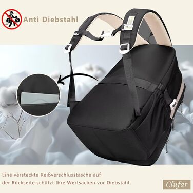 Шкільний рюкзак для підлітків (дівчаток та хлопців) - водонепроникний, великий, для школи та подорожей (чорний)