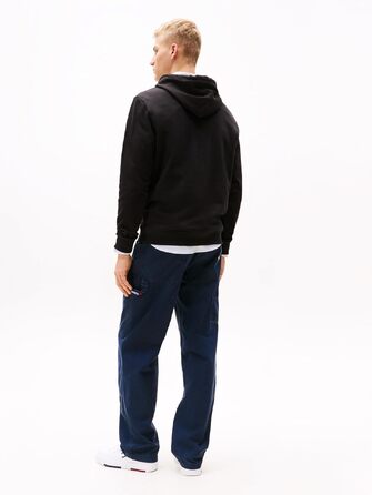 Чоловічий худі Tommy Jeans Entry Graphic з капюшоном, чорний (S)