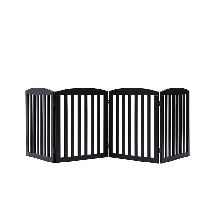 Ворота для собак PAWLAND Holz, розкладні, 60 см, 4 сходинки, для дому, білі (1 шт.)