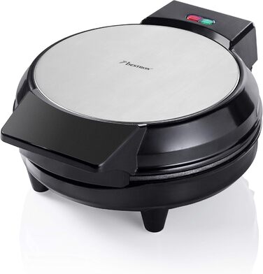 Bestron Heart-Shaped Waffle Maker - Non-Stick 700W Electric Waffle Iron - Single