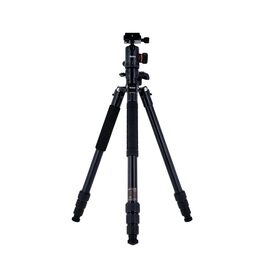 Алюмінієвий штатив-трипод Rollei C5I MAKRO PRO з 3D-кульковим головним, моноподом, тримачем для смартфона та поворотною центральною колоною 90°, чорний