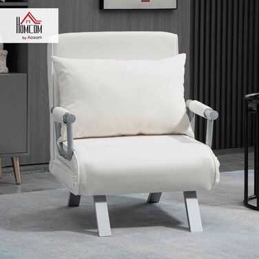 HOMCOM Convertible Sofa Bed with Adjustable Backrest
