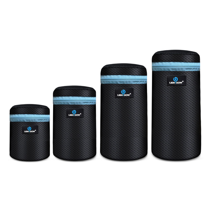 Чохол для об'єктива DSLR Lightdow (4 шт.) - м'який неопрен, 5 мм