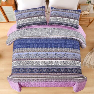 Пухова ковдра WONGS Bohemian, жовто-оранжева, 261.6 x 228.6 см, 3 шт. (Queen, Violett 2)