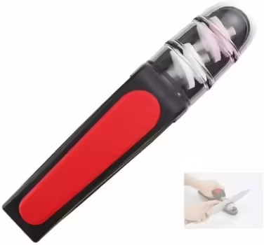 MinoSharp 440-BR Plus Ceramic Hand Sharpener (black/red)