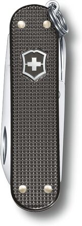 Нож VICTORINOX Classic SD Alox Limited Edition 2022, 5 функцій, Swiss Made, мультитул з ножицями, сірий, у подарунковій коробці