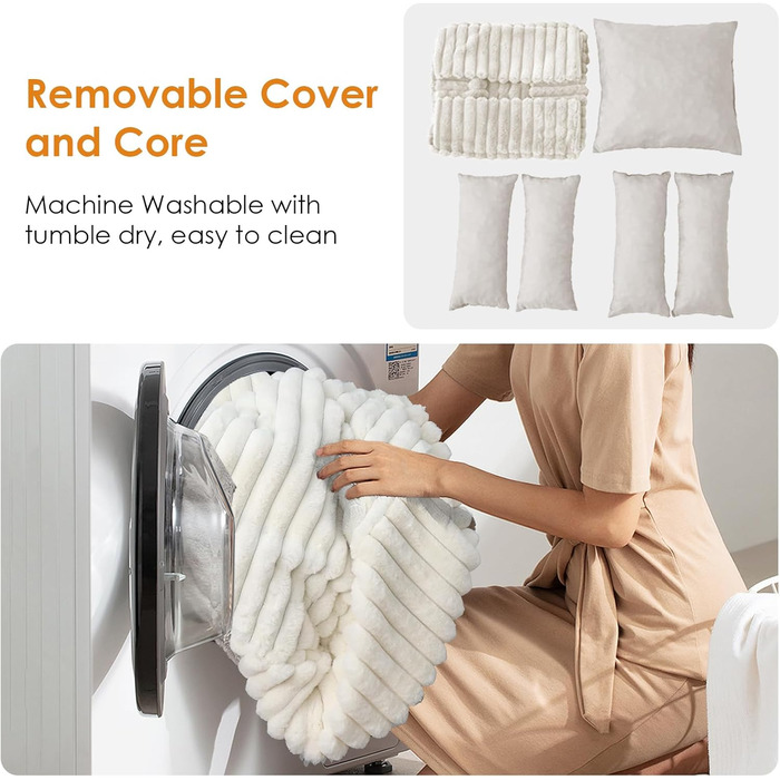 Килимок-ліжко для котів XIAPIA, м'який, 58x20 см, білий, з ортопедичним дном