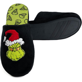 Тапочки додому United Labels Grinch, унісекс, зимові, чорні (46/47 EU)