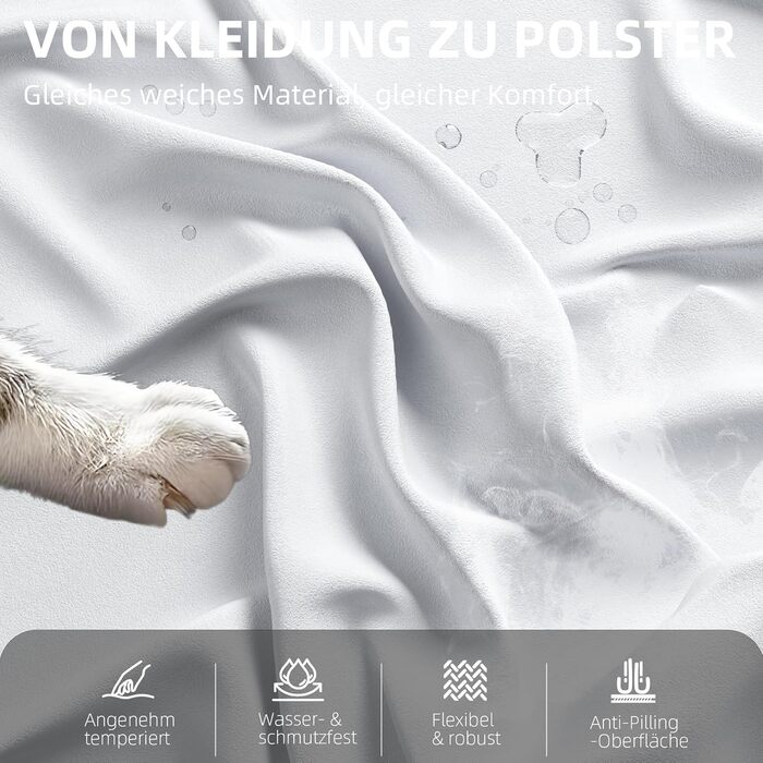 Ігровий крісло Dowinx з кишеньковим пружинним блоком, ергономічне крісло геймера зі шкіри з підголівником та підніжкою, комп'ютерне крісло для офісу та ігор (Білий, Титан)