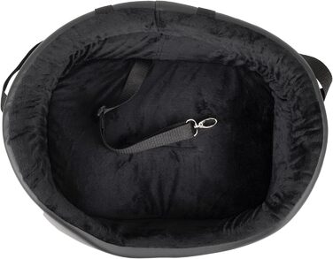 Автокрісло для собак Boutique Zoo M: 51x40 см, чорний, штучна замша - універсальне, миється, зносостійке