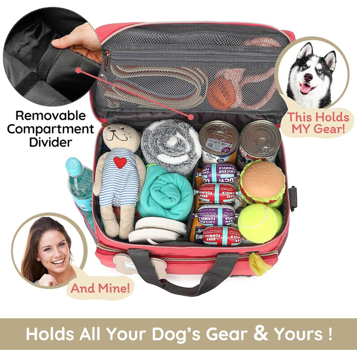 Транспортна сумка для домашніх тварин з багатьма кишенями, ідеальна для подорожей та перевезення котів та собак
