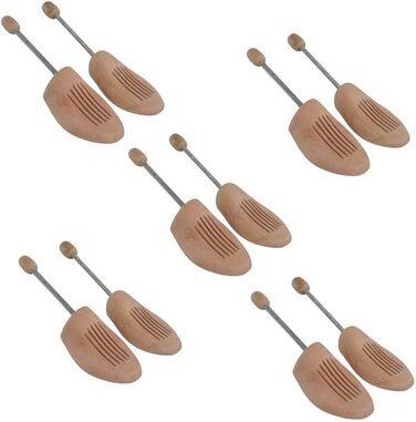 Sneakerprofi 5 Pairs Wooden Spiral Shoe Trees MADE OF HIGH-QUALITY WOOD Genuine Wood NEW Men/Women