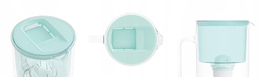Скляний фільтр-кувшин Wessper D2 BOROSILICATE 3л, м'ятний + фільтр