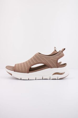 Skechers Arch Fit City Catch – жіночі сандалі Mokka Mylar Strick, 35 EU (з підтримкою стопи)