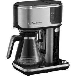 Кавомашина Russell Hobbs 26200-70 з регулюванням температури та ситом для чаю (40-100°C), нержавіюча сталь, 1.7л, 2400W, з функцією підігріву, для дитячого харчування