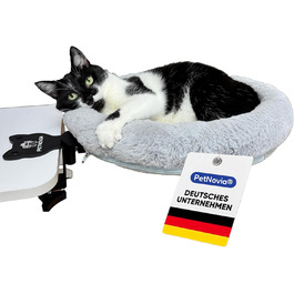 Столик для дому та офісу з кошиком для кота - зручний, стабільний та миючий - діаметр 40 см, посилений, новий