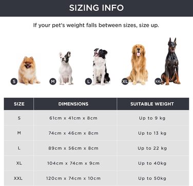 BEDSURE Orthopedic Dog Bed - Large Dogs - 89x56x8cm Washable Dog Bed with 2 in 1 Memory Foam, Cozy Dog Mat Dog Mattress, (L 89 x W 56 x H 8 cm, Black)