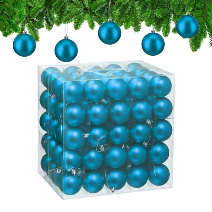 Relaxdays Set of 100 Christmas Baubles
