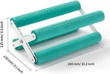 PYD Life Cup Holder for Crafts, Vinyl, Mint Green, with Foam Measurements, Two Angles, Adjustable for Cups, Mugs, Bottles, Epoxy Crafting