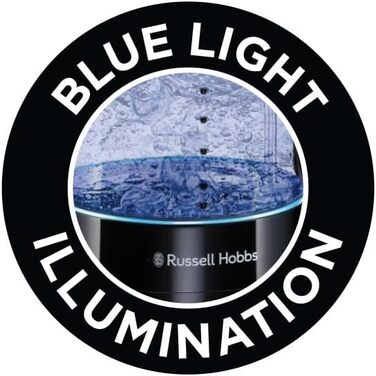 Електричний чайник Russell Hobbs 26080-70 з скляною колбою та LED-підсвіткою, 1.7 л, 2400 Вт