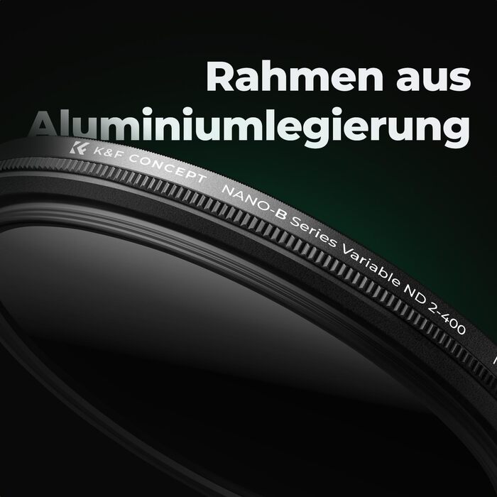 ND фільтр змінної щільності K&F Concept 37mm ND2-ND400 для фотографії пейзажів (Nano-Basic) + 3 серветки для чищення