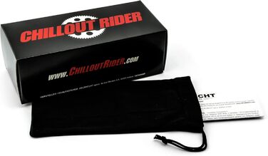 Chillout Rider Брендові мотоокуляри – антизапотіваючі, вітрозахисні, багатофункціональні, HLT пластик, стандарт DIN EN 166, сонцезахисні окуляри для байкерів CR002