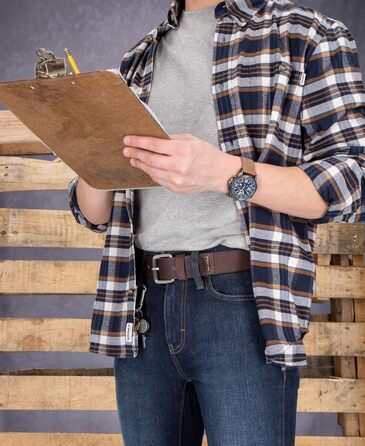 Чоловічі черевики Timberland PRO, 38 мм, шкіра, ремінь (42, темно-коричневий (гумовий патч))