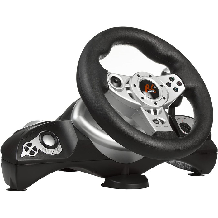 Ігрове кермо RS700 з педалями, газом та гальмом, 270° кут повороту, вібрація, сумісність з PS4/PS3/Xbox One/PC/Android
