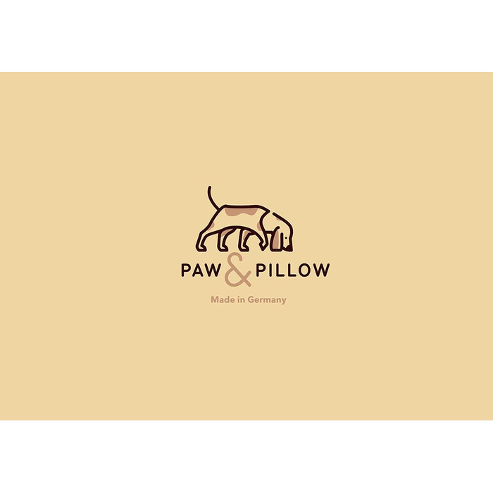 Килимок для собак Paw & Pillow: автомобільний, для дому та вулиці, стійкий до подряпин та прання до 95°C, розмір L (70x100 см), сірий, Made in Germany