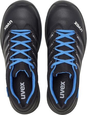 Робочі черевики Uvex 2 Trend S3 з металевим носком для жінок та чоловіків, 51 EU, блакитно-чорні