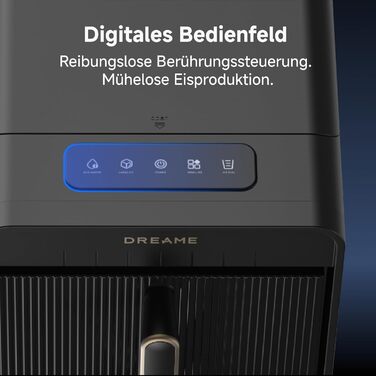 Машина для приготування льоду Dreame Aura: швидке виробництво, ізольований бак, 2 розміри, LED, самоочищення