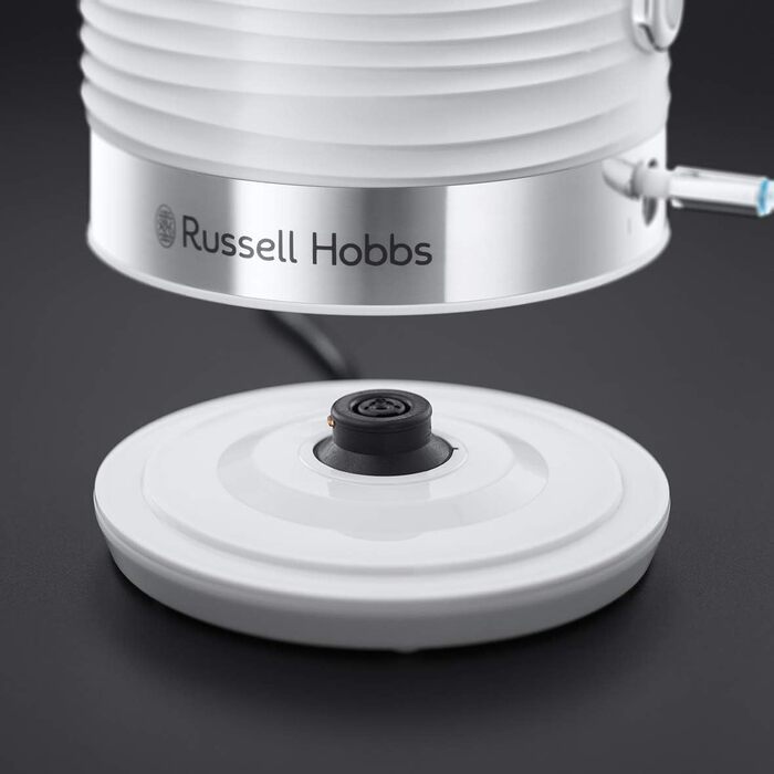 Електричний чайник Russell Hobbs Inspire Weiss 1.7л, 2400W, з фільтром від накипу, індикатором рівня води, знімним кришкою
