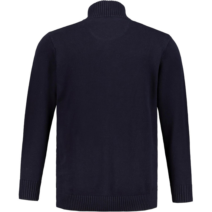 Чоловічий кардиган JP 1880 з коміром-стійкою та блискавкою, великі розміри L-8XL, темно-синій (717032)