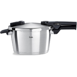 Скороварка Fissler Vitaquick Premium 4,5 л з нержавіючої сталі, для індукції, 2 режими приготування, Ø22 см, вироблено в Німеччині