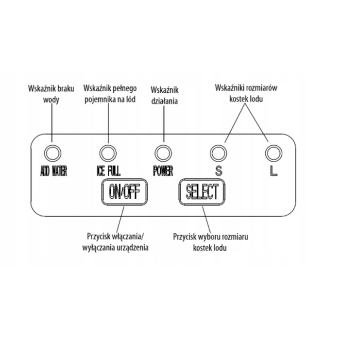Льодогенератор HIX: продуктивна, швидка та тиха машина для виготовлення льоду (12 кг) + лопатка