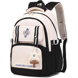 Дитячий рюкзак IvyH для дівчаток - стильний шкільний рюкзак, водонепроникний, великий, для 3-6 класів, фіолетовий (8536# Чорний)