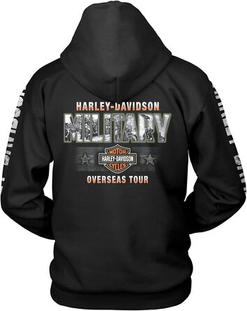 Худі чоловіче Harley-Davidson Military Exclusive H-D Licensed Epic Overseas Tour, чорний