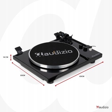 Вініловий програвач Audizio Toledo, чорний