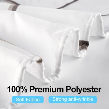 Водостійкий душовий завіс DUFU, 180x200 см, білий, з 12 кільцями