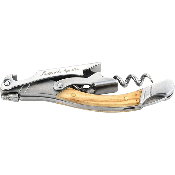 Набір Laguiole Style de Vie з відкривачем для пляшок, 6 предметів, з дубовим деревом