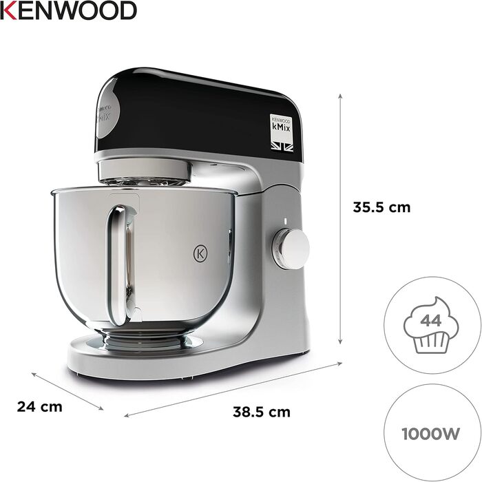 Кухонна машина Kenwood kMix KMX750BK, стаціонарний міксер, чорний