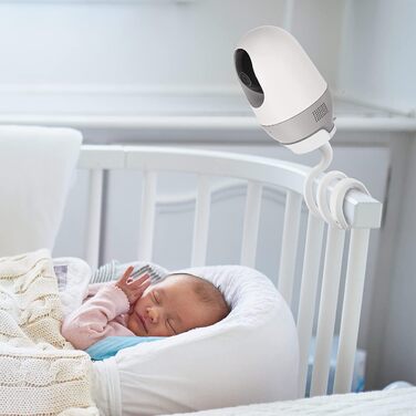 Кріплення для дитячого монітора Holaca, сумісне з Nooie Babyphone та камерами Nooie 2K, WiFi, білий колір